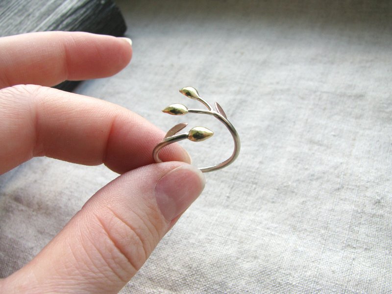 statement twig ring, handmade ring, ring for women, branch ring - General Rings - Copper & Brass Silver