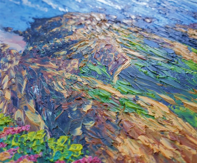 小山潔 絵画 信州路北アルプス 絵画 Kiyoshi Koyama Painting