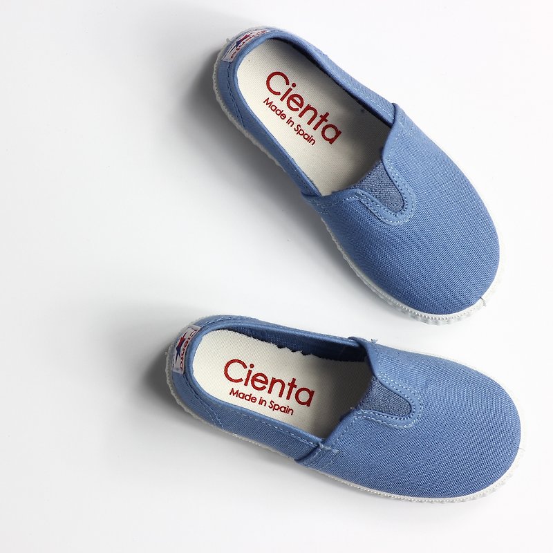 西班牙國民帆布鞋 CIENTA 54000 90淺藍色 幼童、小童尺寸 - 男/女童鞋 - 棉．麻 藍色