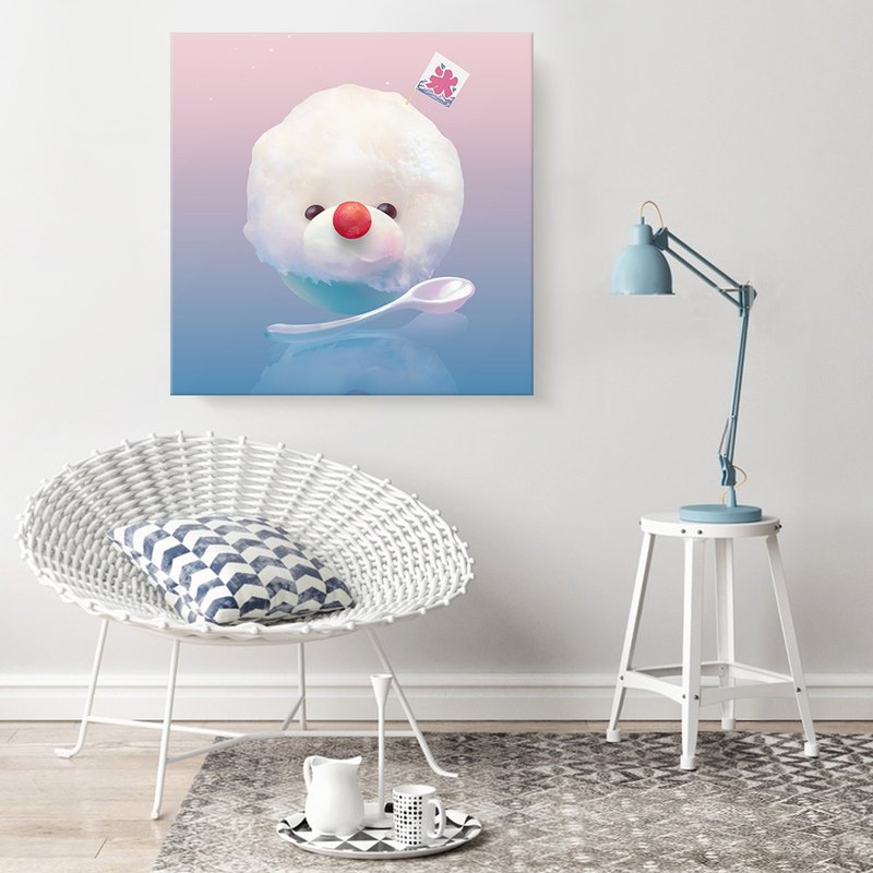 Smile Pup 插畫複製畫 冰淇淋時刻 - 海報/掛畫/掛布 - 其他材質 藍色