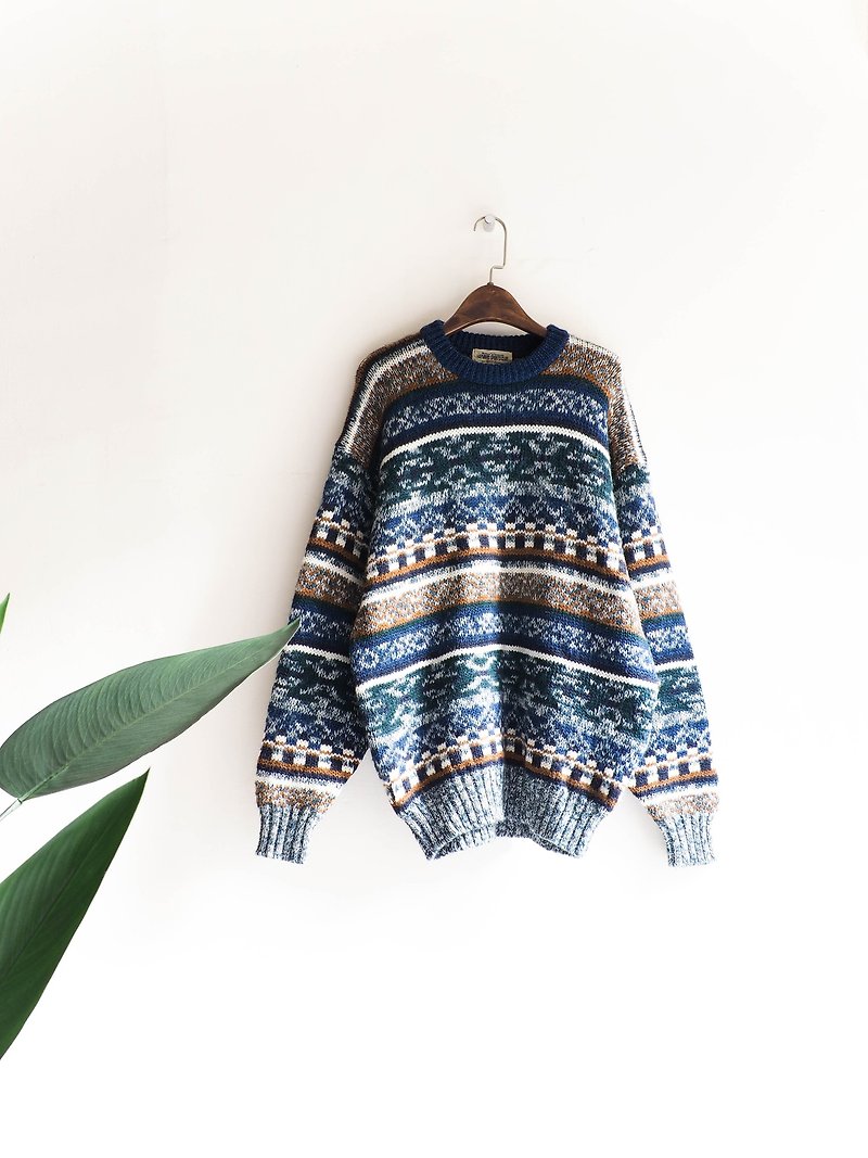 River Water Mountain - Saitama PixelReportProviotionDon't Dream Vintage wool Sheepskin Vintage sweater cashmere vintage oversize - Women's Sweaters - Wool Blue