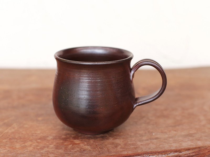 Bizen ware coffee cup (middle) c2-220 - Mugs - Pottery Brown