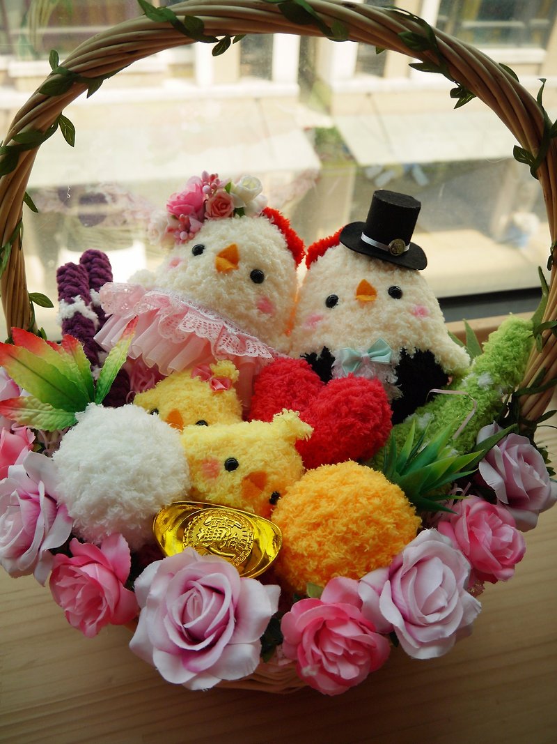 Spot - Lovely Woven Woven Bringing Chicken Dolls Dolls Engagement Engagement Weddings Wedding supplies - Items for Display - Polyester 