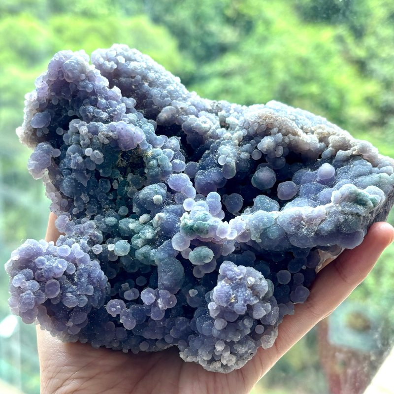 *奇石系列* 天然 葡萄瑪瑙 原礦石 Natural crystal - 擺飾/家飾品 - 水晶 紫色