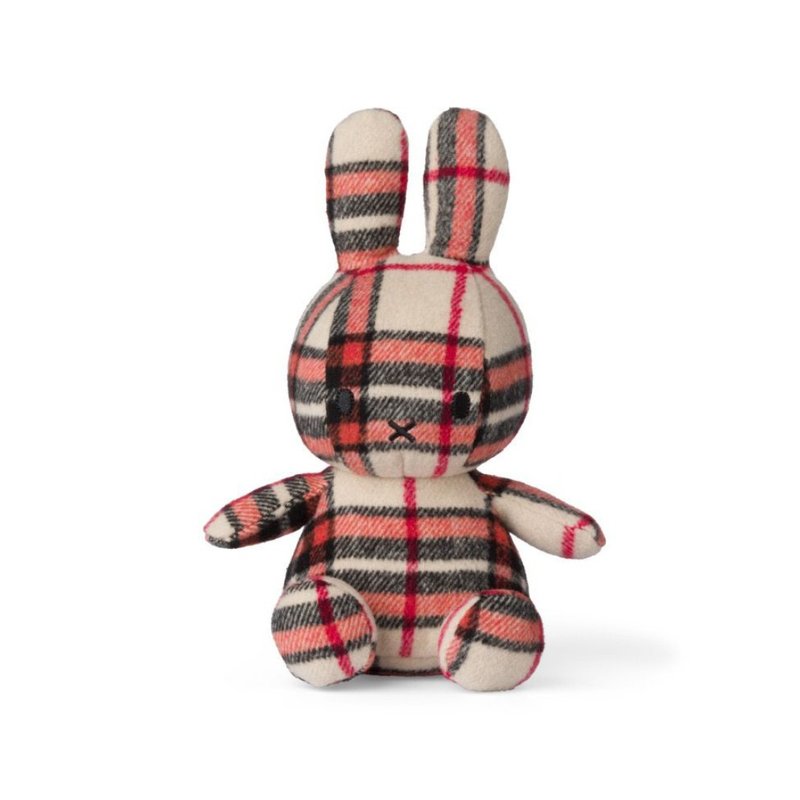 荷蘭 Bon Ton Toys | Miffy 米飛兔 格紋娃娃 米色 33cm - 公仔/玩偶 - 其他材質 卡其色