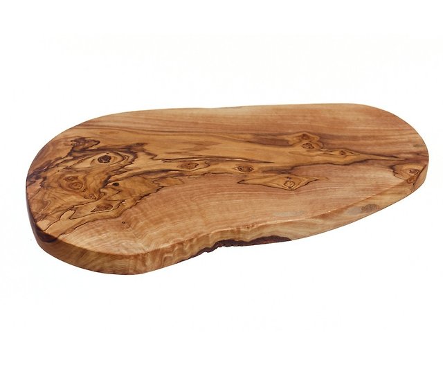 Naturally Med olive wood irregular 30 cm solid wood cutting board 