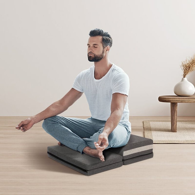 Quelea meditation cushion, meditation chair/seat, Zen mat, futon, Misty Gray - Other - Other Materials Gray