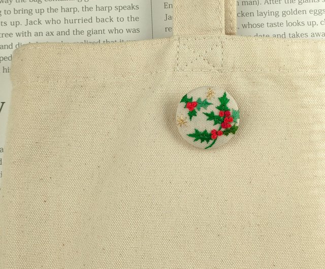 専用】ハンドメイド 刺繍ブローチ ヘアゴム