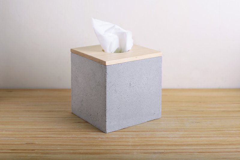 Fang Fang simple surface box - Tissue Boxes - Cement 