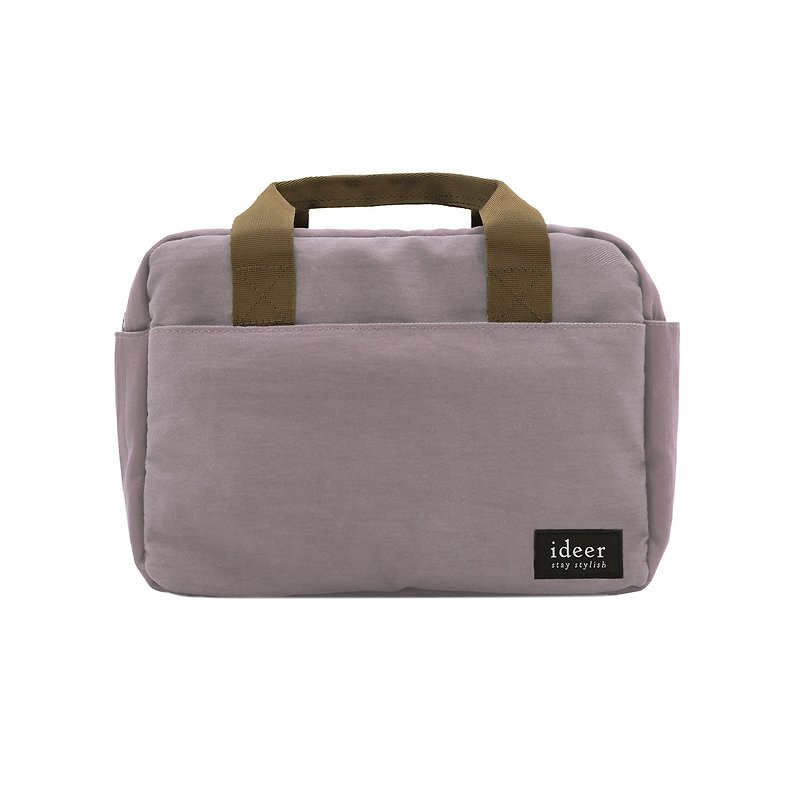 Lavender purple camera bag water repellent nylon casual micro single camera bag side back handbag bag three uses - กระเป๋ากล้อง - วัสดุอื่นๆ สีม่วง