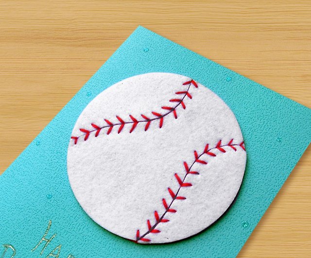 4種類からお選びいただけます 手作りボールバースデーブルー バレーボール 野球 ソフトボール ショップ Dddesign カード はがき Pinkoi