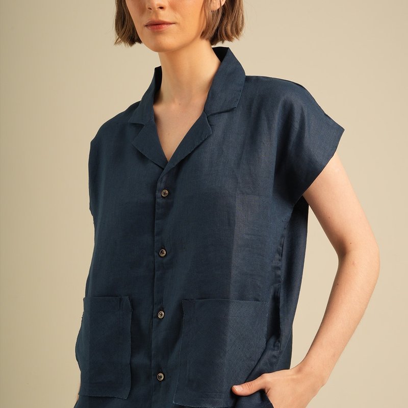 Kuba shirt in navy blue - Women's Shirts - Other Materials 