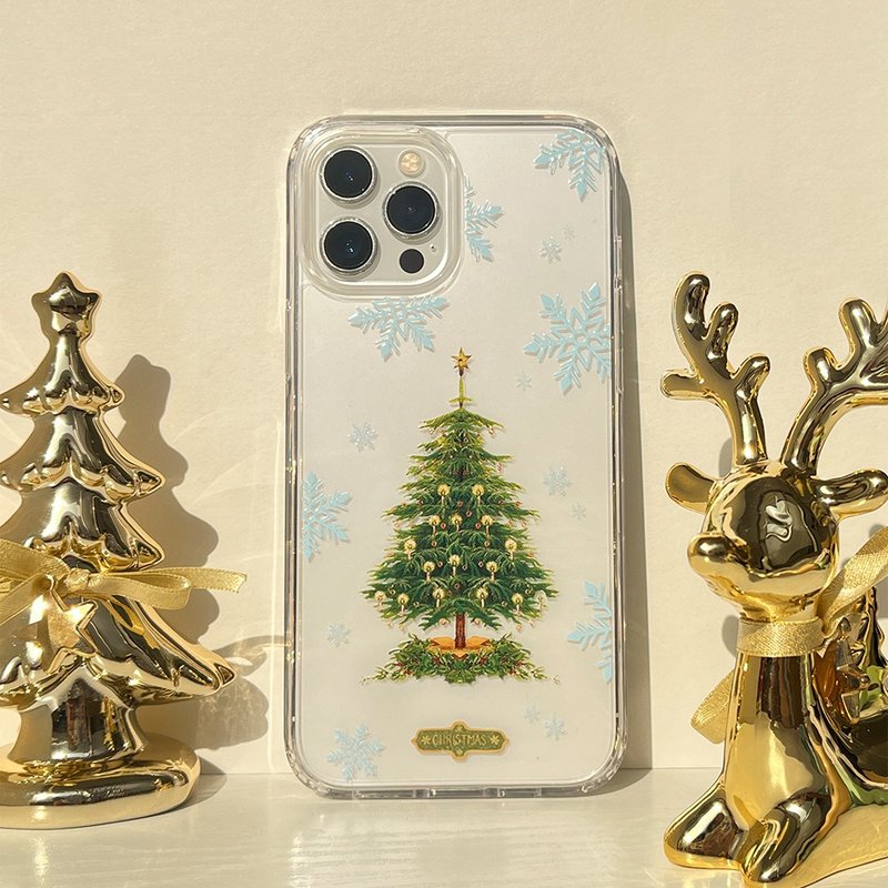 【Christmas Package】 Wishing Tree Transparent Phone Case(MagSafe optional) - เคส/ซองมือถือ - พลาสติก 