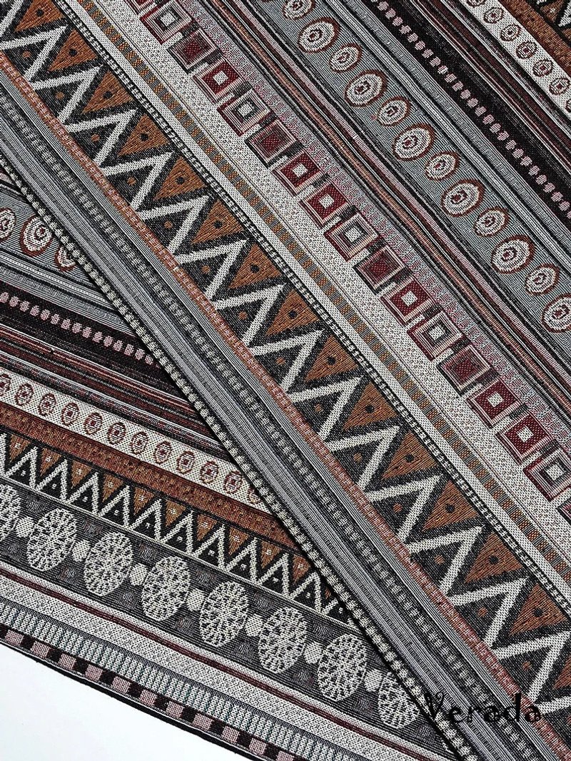 Multi-color Tribal Fabric Thai Woven Fabric Craft Supplies Textile 1/2 yard - 編織/刺繡/羊毛氈/縫紉 - 其他材質 