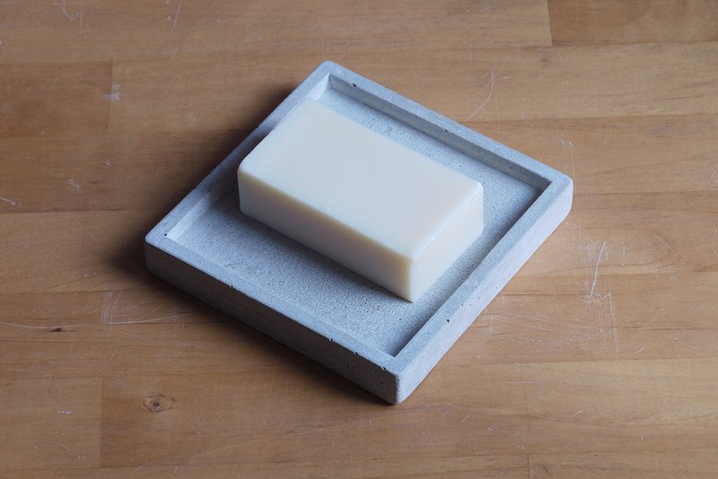 Square Cement soap tray - ของวางตกแต่ง - ปูน 