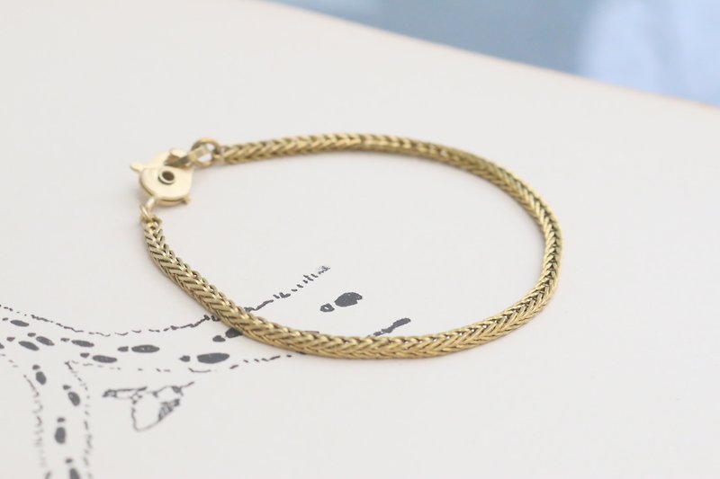 Brass bracelet 0913 solitary - Bracelets - Other Metals 