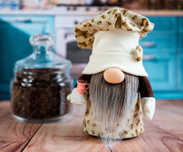 Gnome Cook / Chef Gnome / Kitchen decor - Shop DollsandGnomes Coffee Pots &  Accessories - Pinkoi