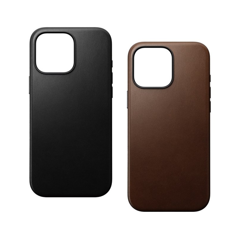 NOMAD iPhone 16 Pro Max 6.9-摩登Classic皮革保護殼 - 手機殼/手機套 - 真皮 咖啡色
