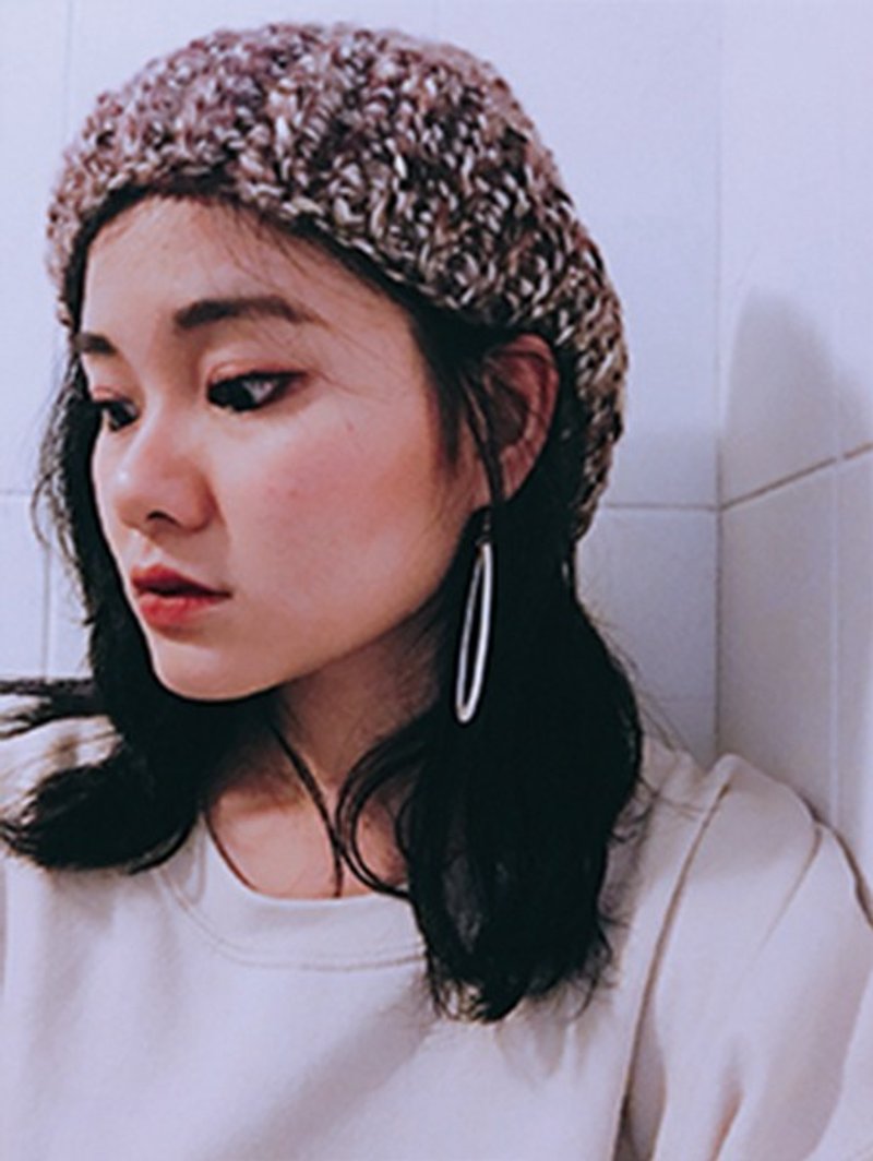 ♡Duplex♡手工毛線帽-秋天小山丘 - 帽子 - 其他材質 多色