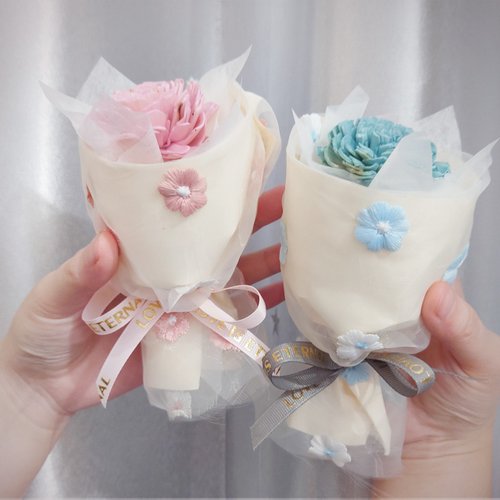 KIRA花藝 小香風小花束 香氛索拉花 禮物 乾燥花 迷你花束 婚禮 小物