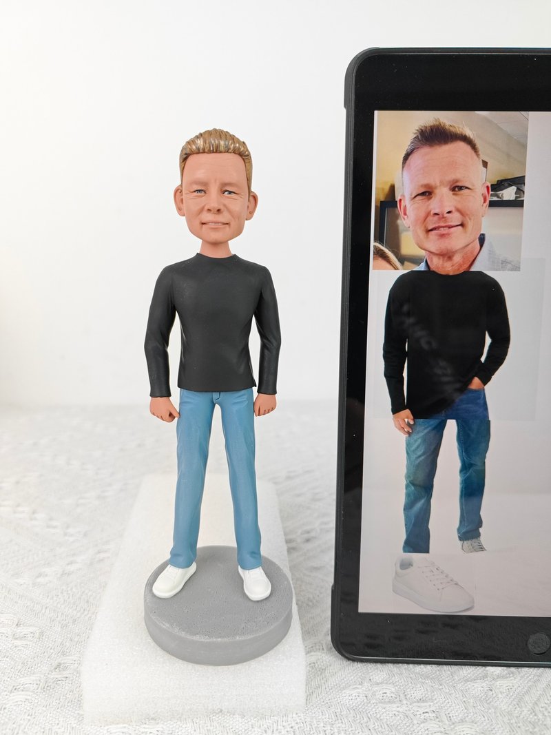 客制化人物公仔 人偶 3D人像畫 似顏繪 肖像 定制 生日 紀念 禮物 - 公仔/玩偶 - 黏土 多色