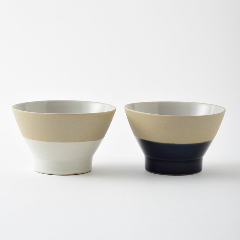 Textured tableware | Japanese BRUNO Japanese-style dining bowls - set of two (two colors in total) - ถ้วยชาม - เครื่องลายคราม สึชมพู