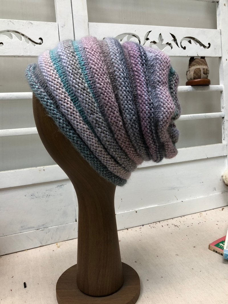 ChiChi handmade-high-quality wool knitted hat/wool hat/hand-knitted - Hats & Caps - Wool Multicolor