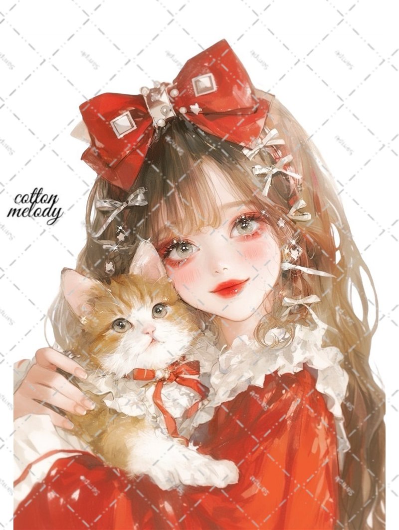 original sticker no.6379 人物ステッカー オリジナルステッカー 人物ステッカー 女の子ステッカー オリジナル人物ステッカー - 貼紙 - 紙 