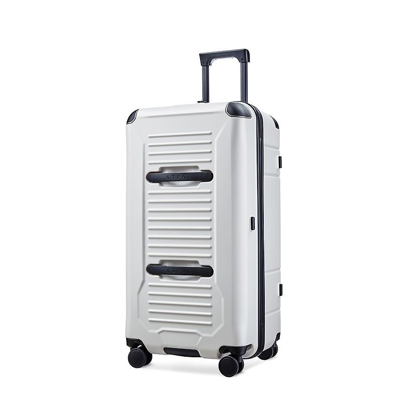NEW! AZPAC | Trucker 30-inch explosion-proof zipper suitcase ivory white - Luggage & Luggage Covers - Other Materials White