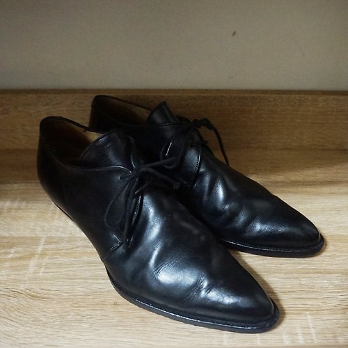Fairy Farm Factory Made in France法國製SARTORE PARIS黑色Vintage皮鞋(24.5cm)