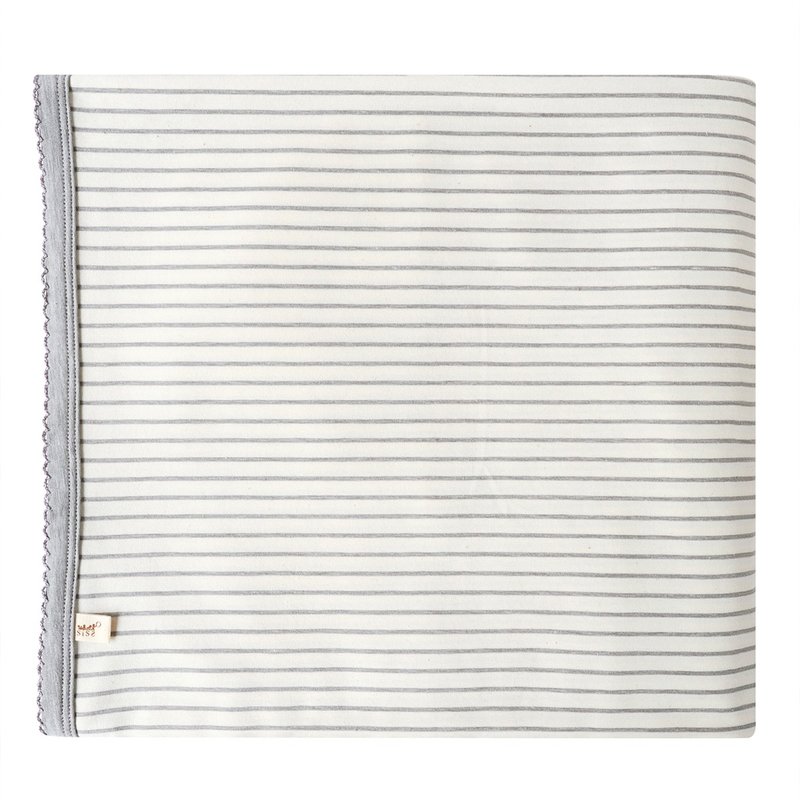 [SISSO Organic Cotton] Brittany Summer Cool Sunscreen All-Purpose Towel (Grey) - ผ้าให้นม - ผ้าฝ้าย/ผ้าลินิน สีเทา