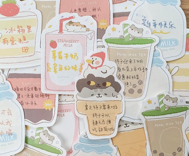 ご注文無料限定シール 付箋紙 ハンドアカウントオリジナルかわいいinsライティングデコレーション ショップ Badmouse 付箋 タグシール Pinkoi