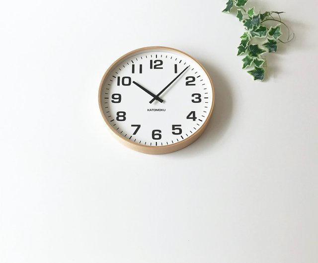 KATOMOKU plywood clock 15 natural (km-92NA) wall clock made in japan