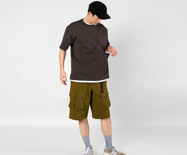 CAPERTICA ダークブラウン 半袖シャツ セントジェームス ピリアック 薄手半袖Tシャツ(無地) グレー