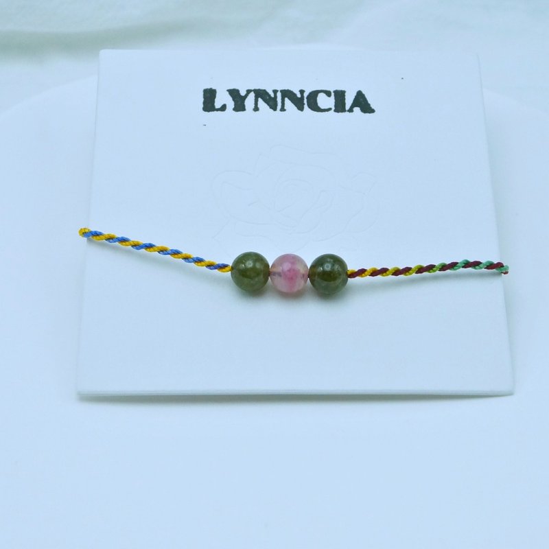 天然水晶幸運繩 - 手鍊/手環 - 繡線 多色