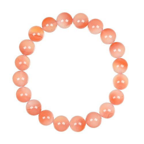 正佳珠寶 Gemsrich Jewelry 【正佳珠寶】南紅瑪瑙 頂級玉化蜜桃南紅 8.8-9.3mm 南紅瑪瑙手珠