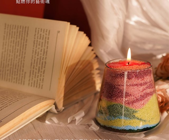 Handmade Art Sand Painting Series Glass Jar Home Decoration Scented Candle  - China Candle and Fragrance Candle price