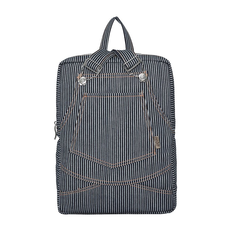 MDF Denim Sling Bag - Black and White Stripes - Backpacks - Other Materials Black