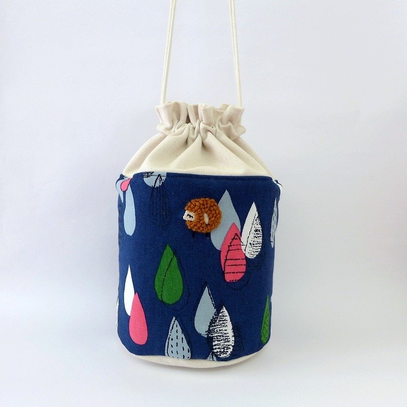 Bunched bag bucket bag "graffiti drop" - Messenger Bags & Sling Bags - Cotton & Hemp 
