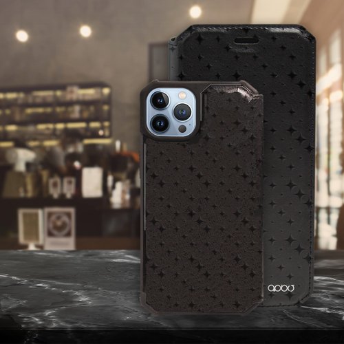 apbs 雅品仕 水晶彩鑽手機殼 iPhone 13全系列 浮雕感軍規防摔立架皮套-星光