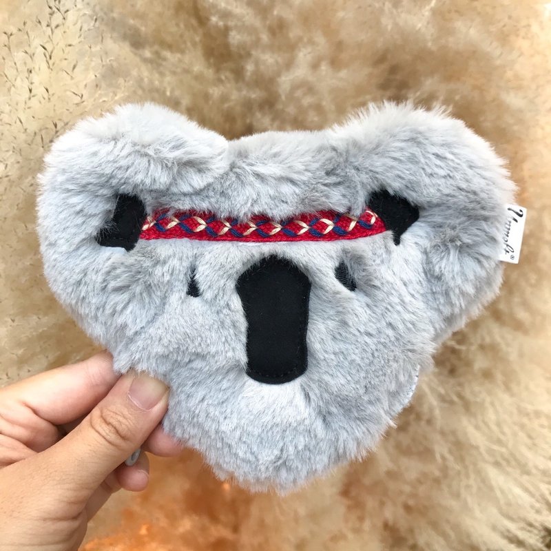 Koala female Purse, small functional animal pouch / card holder&key keeper Koala - Coin Purses - Polyester Silver
