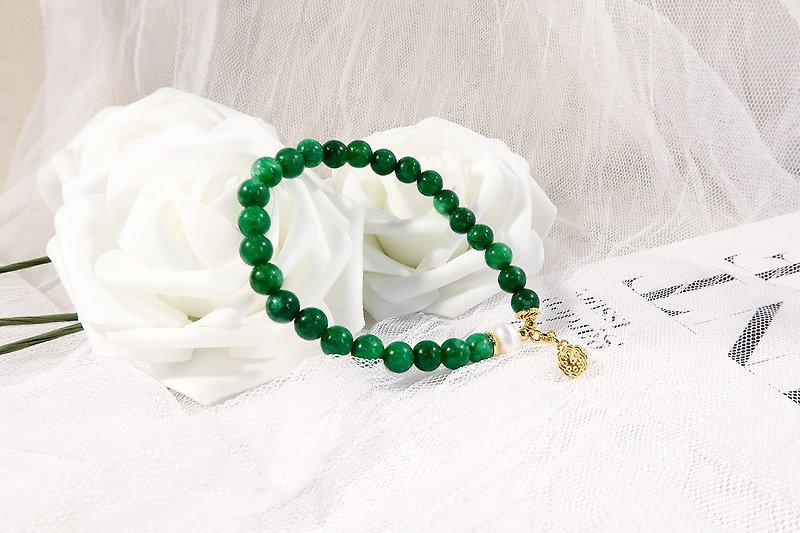 Natural cold jade bracelet bracelet custom gift birthday gift - Bracelets - Stone 