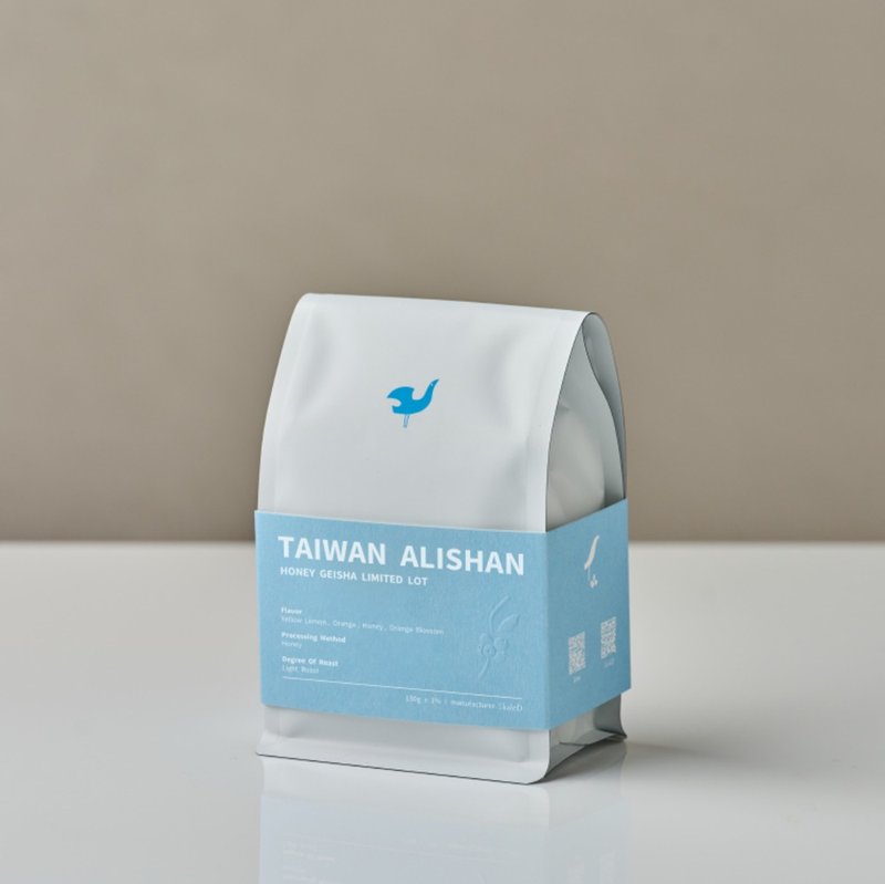 Taiwan Alishan Honey Geisha Limited Lot coffee bean 150g - กาแฟ - วัสดุอื่นๆ ขาว