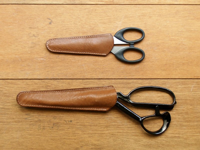 Leather Scissor Case - Caramel Coffee - Scissors & Letter Openers - Genuine Leather Brown