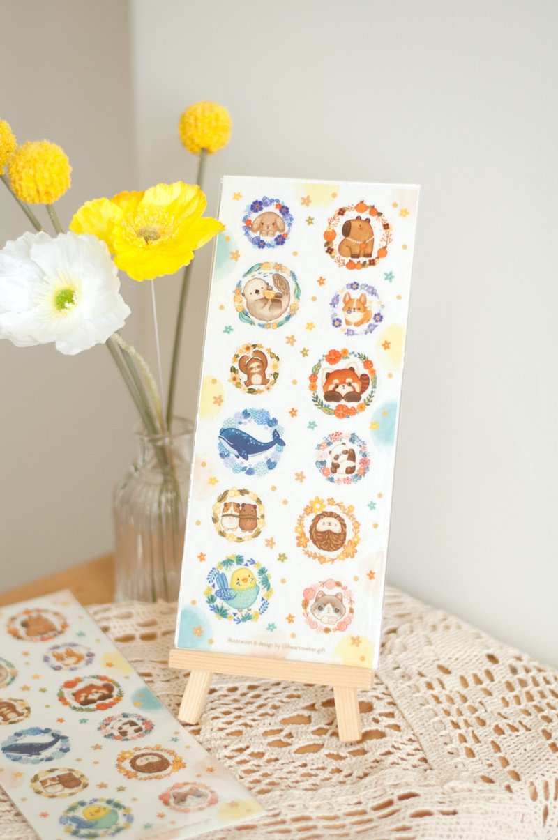 Animal garland stationery stickers - Stickers - Paper 