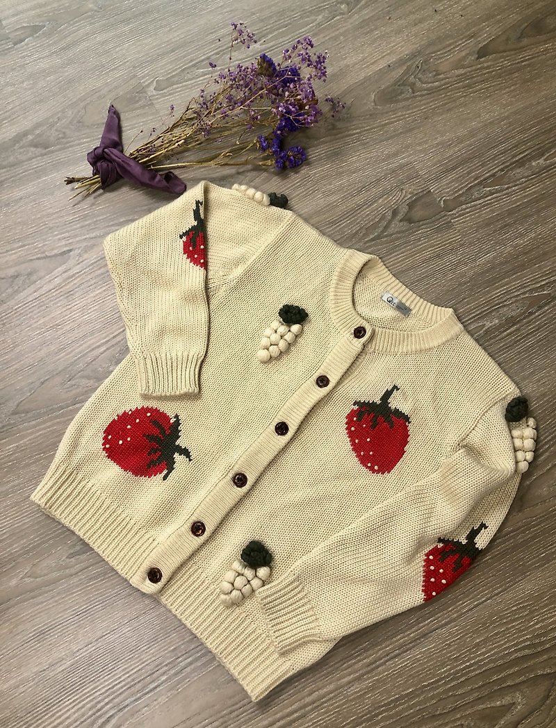 White grape strawberry sweater