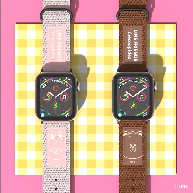 FRIENDS MEETS thecoopidea Apple Watch ストラップ(42,44,45mm) - 腕時計ベルト - ナイロン 