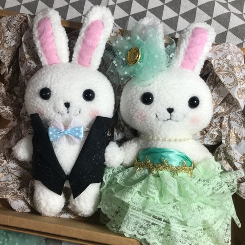 RABBIT LULU RABBIT LULU結婚兔 青蘋果口味蛋糕裙禮服 婚禮擺飾 車頭綵