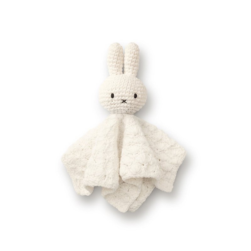 Just Dutch | Miffy handmade wipe (baby blanky), vintage white - ผ้ากันเปื้อน - ผ้าฝ้าย/ผ้าลินิน ขาว