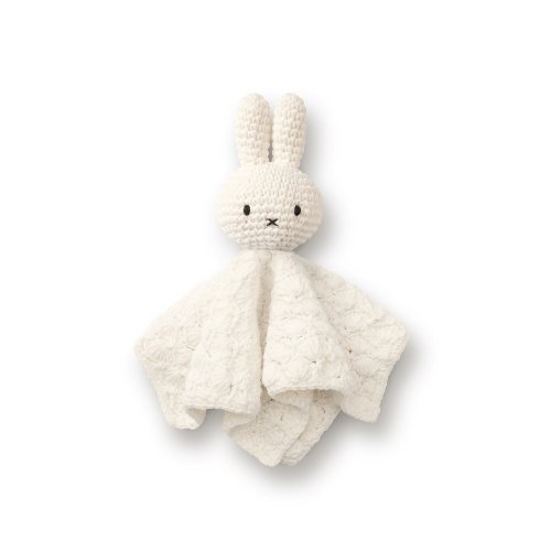 橘荷屋 x Miffy 荷蘭 Just Dutch | Miffy 米飛兔 嬰幼兒安撫巾 復古款 白色